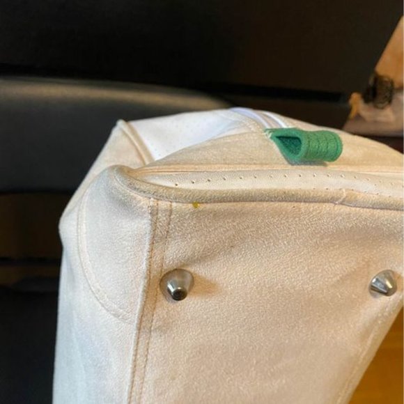 Nike Cream & White and Green Travel Small Duffel Bag - Picture 7 of 8